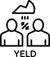 yield and efficiency and management vector