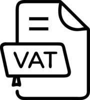 VAT filing process overview vector