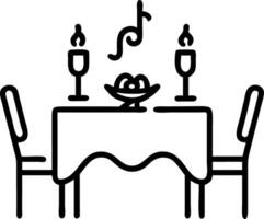 valentine intimate dinners set candlelit table fine linens soft murmurs lingering aromas vector