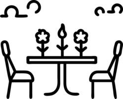 valentine garden dinner arranged soft lanterns fragrant blooms wooden table gentle twilight hush vector