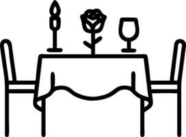 valentine dinner date arranged fine linens crystal glasses subtle jazz candlelit setting intimate hush vector