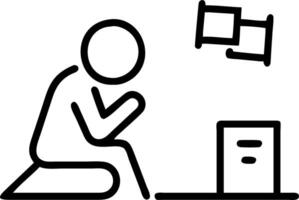 Tired worker in empty office reviews completed return tracking the tax refund process awaiting funds and hopeful relief vector