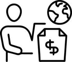Telecom manager in minimal office structures billing addressing VAT for telecom services fusing accurate lines with smooth signals vector