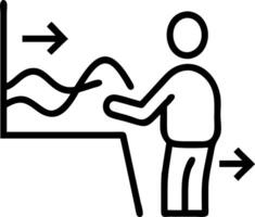 Strategist assesses scaling schema pale lines bend chest calms mild waves cradle concepts stable clarity emerges vector