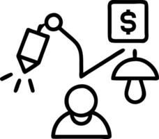 Sole entrepreneur in sparse studio recalculates revenues hovering near VAT threshold limits striving for compliant balance vector