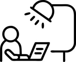 Sole proprietor in quiet nook re checks transactions applying VAT for sole proprietors carefully preserving stable footing vector