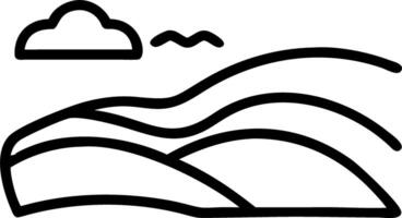 Sky terrain merging airy domain subtle land form ideal branding stage vector