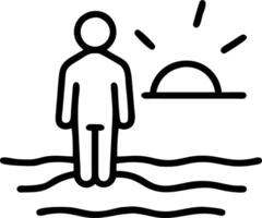 seascape and ocean and reflection Set 2 vector