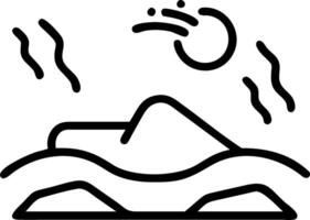 Rover reclines soft knoll white masses drift overhead shapes morph slow rhythms calm senses vector