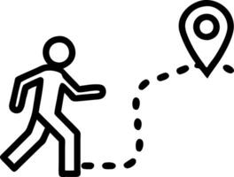 Role play entrepreneur paces vast space strategizing business expansion building networks forging new paths vector