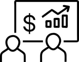 risk reward and investment and metrics vector