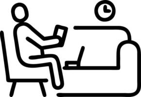 Remote worker in quiet apartment completes tax filing online transmitting data securely no long queues or delays vector