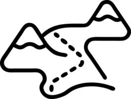 Relaxed nature trail subtle path meandering through lowlands ideal branding spot vector