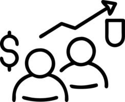 profit management and revenue and goals vector