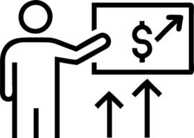 profit management and growth and improvement vector