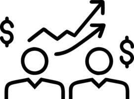 profit management and forecasting and goals vector