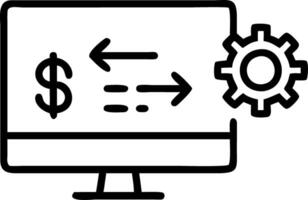 profit management and forecasting and automation vector
