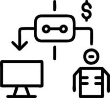 profit management and analysis and automation vector