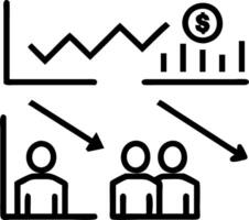 profit and loss and performance and metrics vector