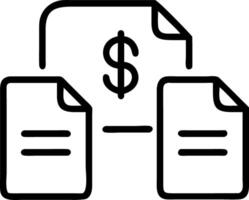 profit and loss and budgeting and reporting vector