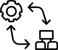 productivity and output and automation vector