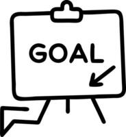 productivity and goal setting and process vector