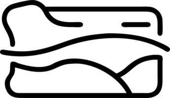 Meadow terrain soft contours allowing flexible layout enhancing brand elements vector