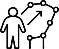 Leader studies data nodes pale arcs bend chest eases mild currents shape concept stable route appears vector