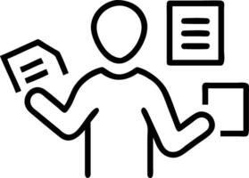 Learner in minimal study checks definitions having tax forms explained one by one untangling bureaucratic jargon clearly vector