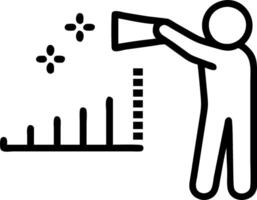 Leader observes metric array pastel bars drift chest loosens gentle whisper guides stable angle emerges vector