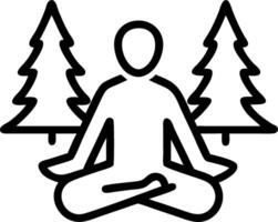 landscape and trees and tranquility vector