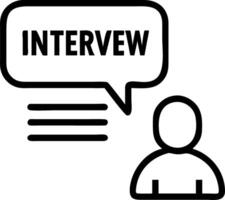 interview and skills and experience vector