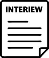interview and skills and resume vector