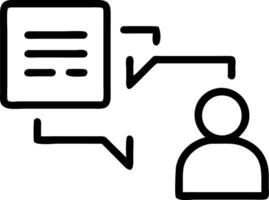 interview and skills and interaction vector