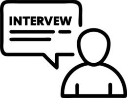 interview and skills and communication vector