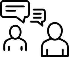 interview and presentation and interaction vector