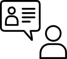 interview and preparation and communication vector