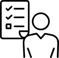 interview and preparation and evaluation vector