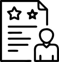 interview and feedback and resume vector