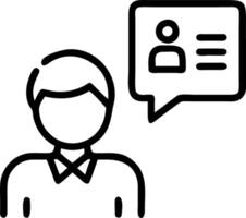 interview and feedback and evaluation vector