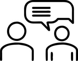 interview and conversation and experience vector