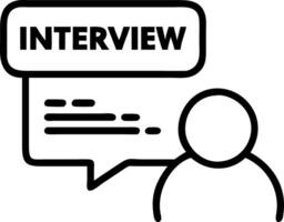 interview and answers and experience vector