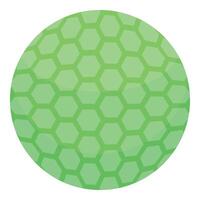 Green sphere showing hexagonal pattern creating textured surface vector