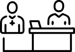 hospital environment professional spaces dedicated offices private desks meeting rooms neat storage organized files smooth communication refined image vector