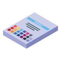 Pantone color palette guide for graphic design and printing projects vector