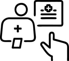 hospital environment digital integration electronic records instant communication seamless updates fewer errors holistic overview vector