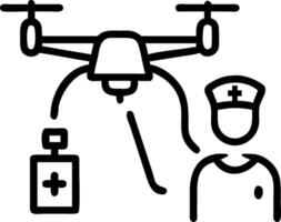 hospital environment automated systems robotic deliveries digital charts voice commands reduced manual tasks enhanced accuracy freed time vector