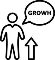 growth mindset and skills and success vector