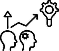 growth mindset and skills and challenges vector