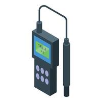 Digital soil testing tool measuring soil parameters vector